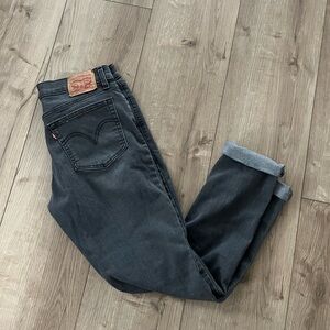 Levi's Women's Dark Gray Boyfriend Jeans